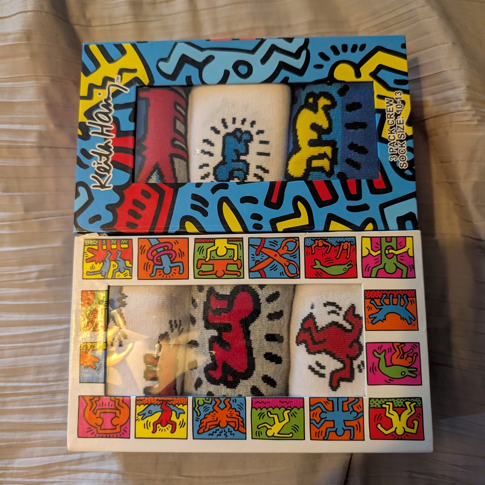 Keith Haring Men's Colorful Socks Set